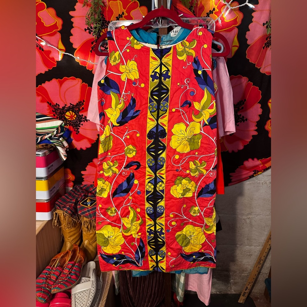 Vintage shift dress cotton